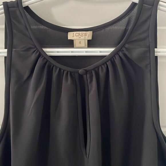 J. Crew Factory Black Sleeveless Blouse - Picture 2 of 5